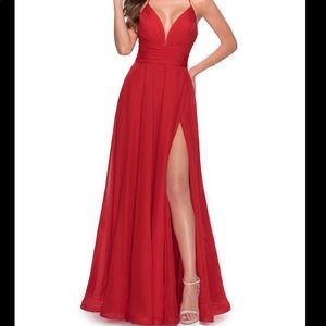 LaFemme new prom dress red size 6